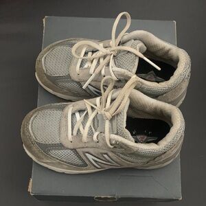 New Balance Kids Sneakers in Gray and White